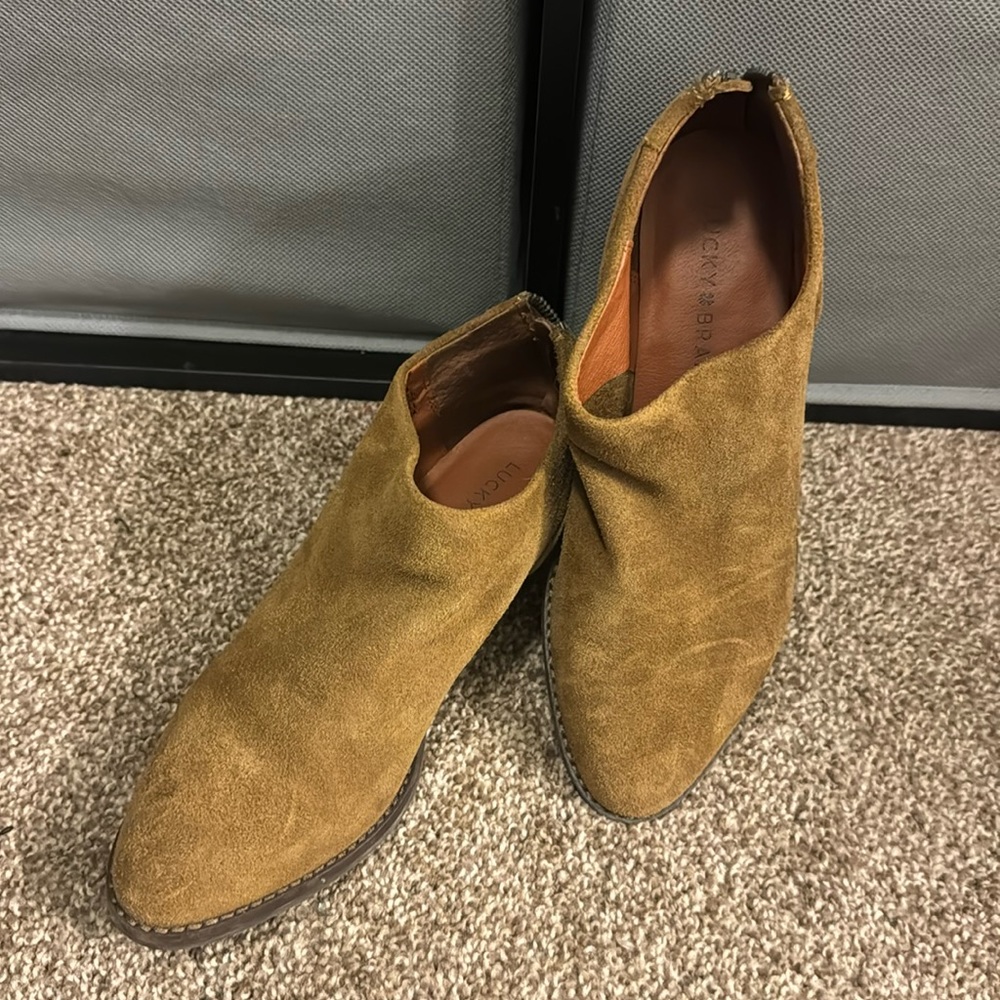 Brown Lucky Brand Short Booties